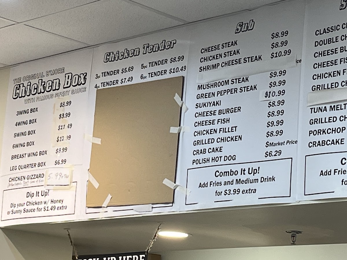 Sunny’s Sub Menu - Image 4